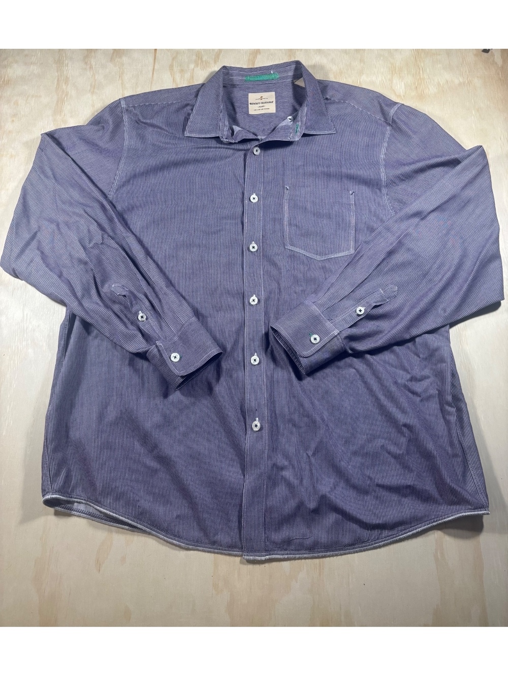 Tommy Bahama Jeans Island Crafted Long Sleeve Dress Shirt Size XL. Beach Casual